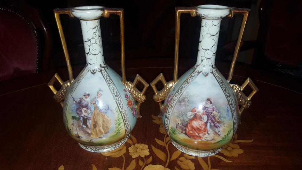 АНТИКВАРНЫЕ ВАЗЫ Von Schierholz КАК MEISSEN 22см