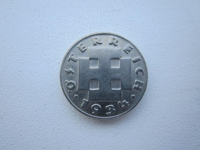 5 грошен 1934 год,Австрия,редкие