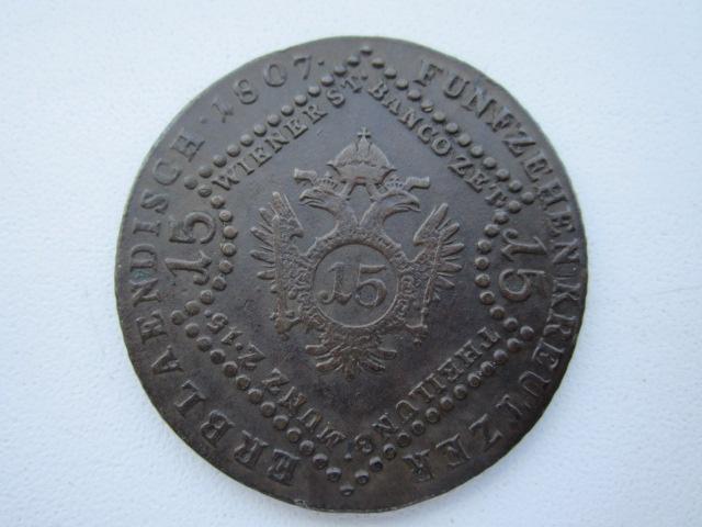 15 крейцеров 1807 В год,Австрия