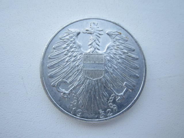 5 шиллингов 1952 год,Австрия,состояние!