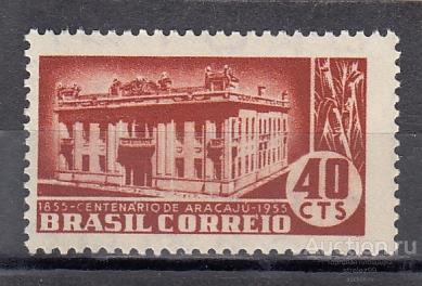 BRAZIL  БРАЗИЛИЯ  Архитектура 1955 № 867 Сост**