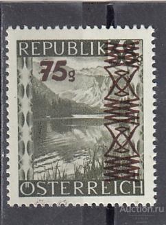 OSTERREICH АВСТРИЯ Виды Надпечатка коричневая 1947 № 835  Сост**