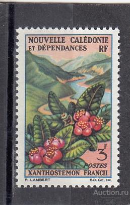 NOUVELLE CALEDONIE КАЛЕДОНИЯ   Флора Цветы  1964 № 396  Сост**