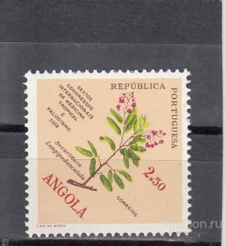 ANGOLA АНГОЛА ПОРТУГАЛИЯ Флора Цветы 1958 № 415 Сост**