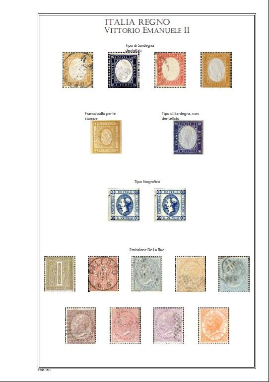 Италия иллюстрированные альбомные листы 1861-2010  в PDF формате 