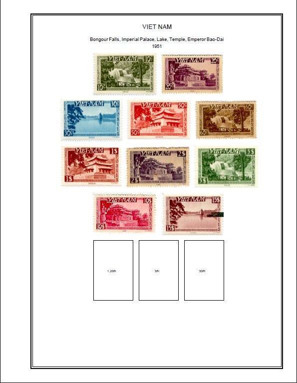 Вьетнам иллюстрированные альбомные листы 1951-1975  в PDF формате 
