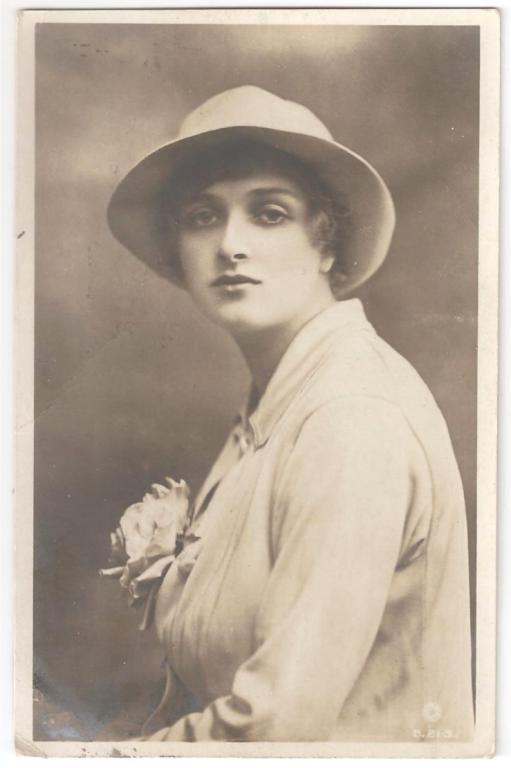Старинная открытка - Актриса Мисс Глэдис Купер - Gladys Cooper - Артистка - Англия Начало ХХ  в.