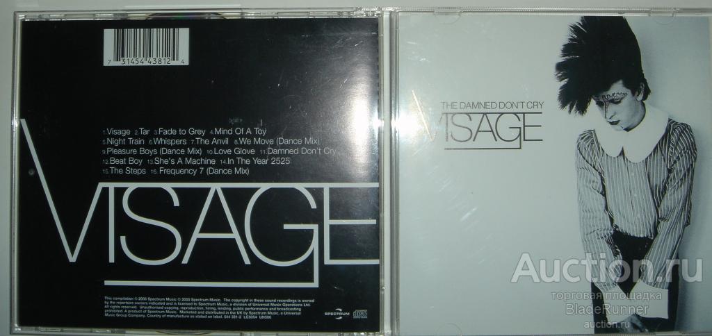 CD VISAGE - The Damned Don't Cry (Compilation, © & ℗ 2000, SPECTRUM Music, UK)