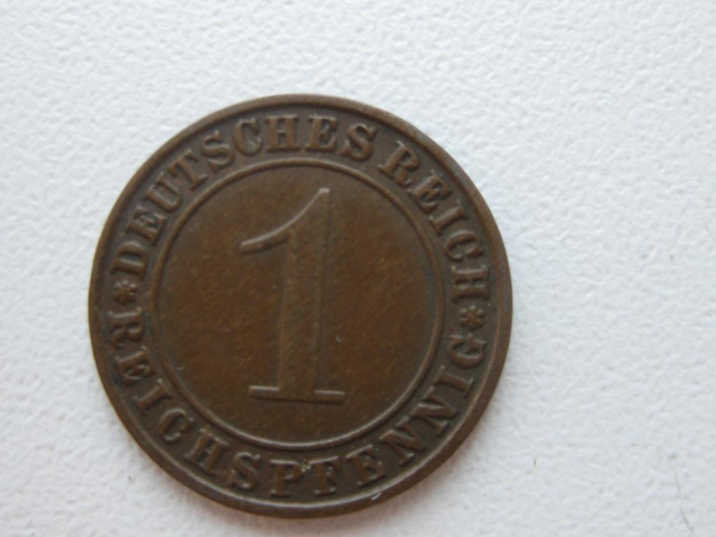 Третий Рейх 1 пфеннинг 1934 год J.