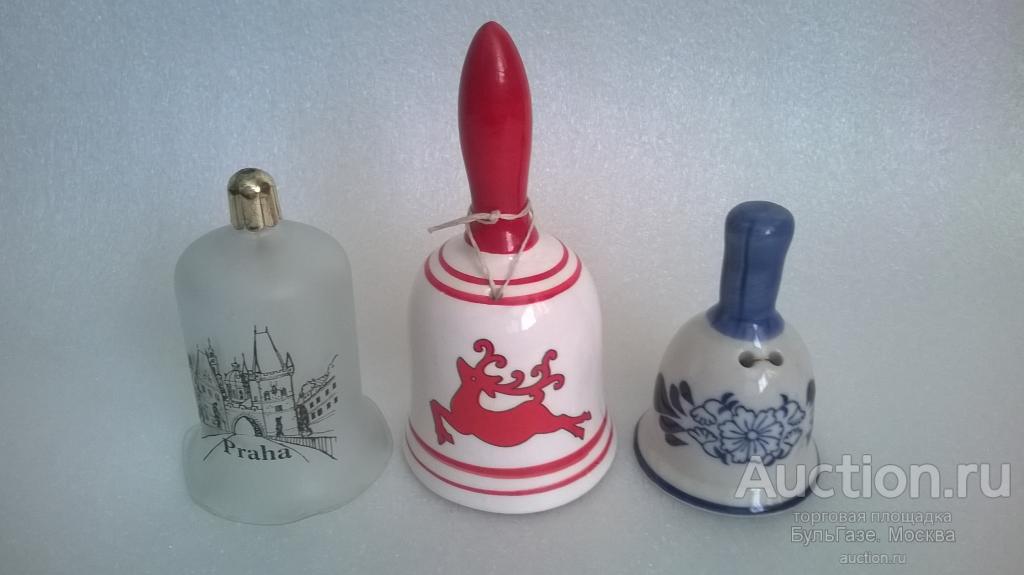 КОЛОКОЛЬЧИКИ. Матовое стекло, фаянс. В коллекцию