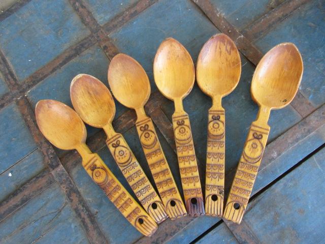ЛОЖКА ДЕРЕВЯННАЯ. 6 ШТУК