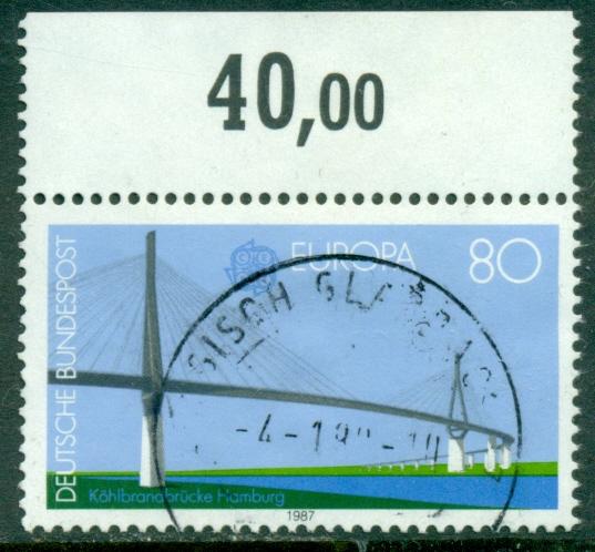 BRD Germany ФРГ Германия 1987 Europa Европа мосты гаш. (2-2)