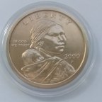 1 доллар США 2000 г. P. Сакагавея. Парящий орел. Оригинал. Капсула.