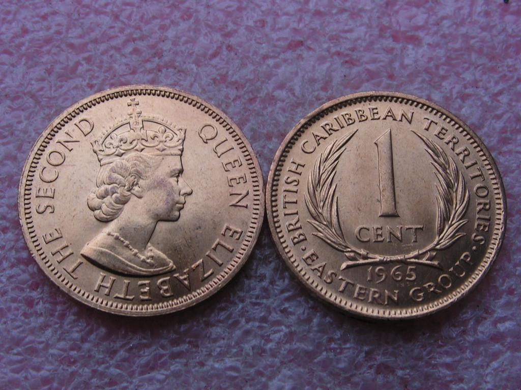 Карибские Карибы 1 цент 1965 unc