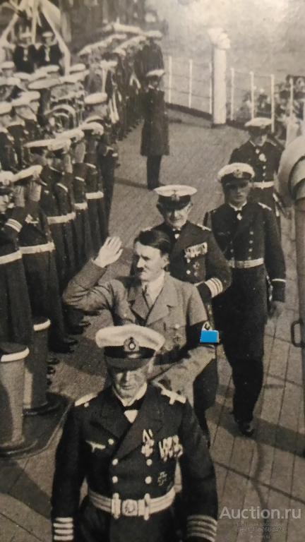 3й рейх, Германия, знак, фото, редкая, крупная открытка, карточка, серия - Адольф Гитлер,