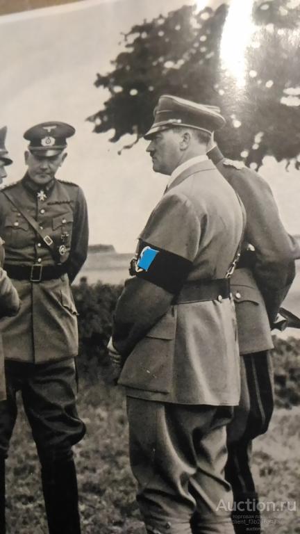 3й рейх, Германия, знак, фото, редкая, крупная открытка, карточка, серия - Адольф Гитлер,