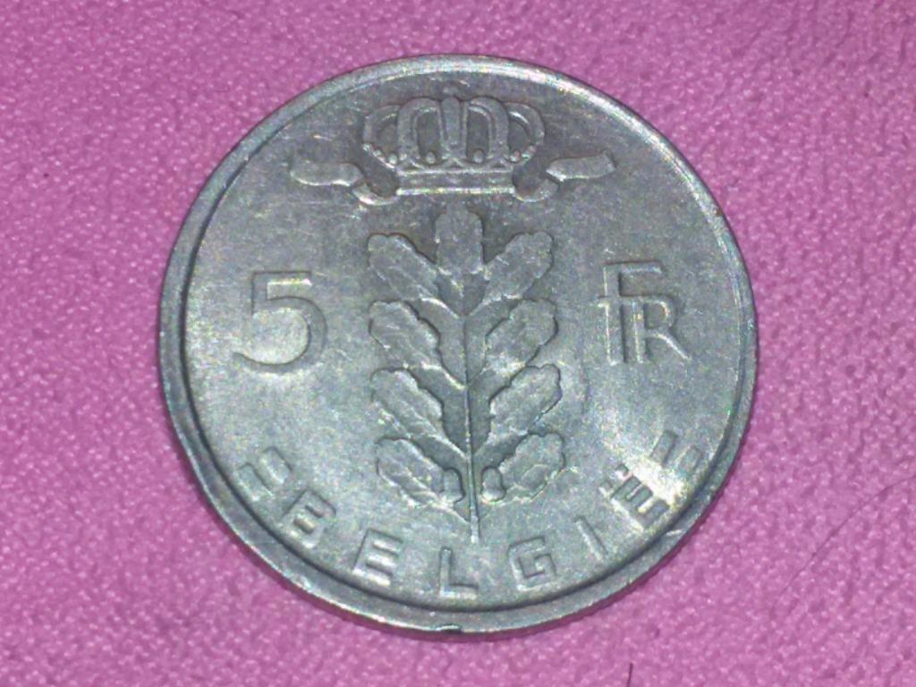 5 франков 1975 Бельгия