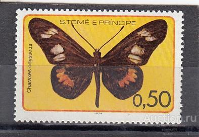 ST.TOME E PRINCIPE  Насекомые Бабочки № 561  1979   Сост**