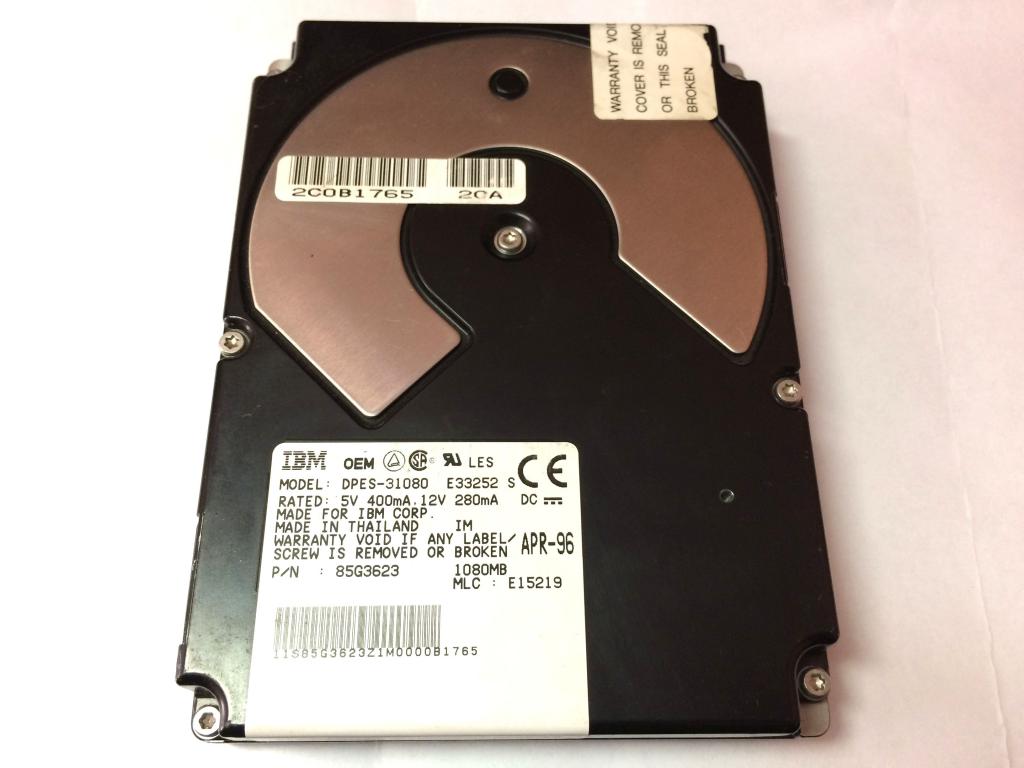 IBM: DPES-31080  1080MB 3.5"/SL SCSI2