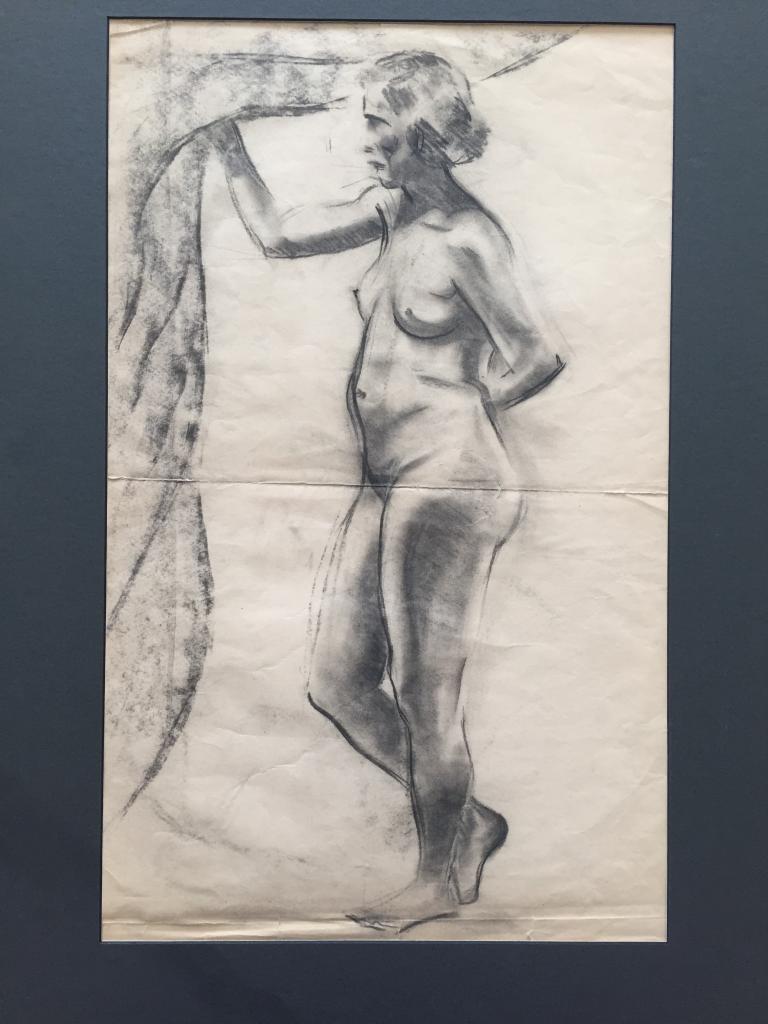 Титов Я.В. (1906-2000) "Натурщица с драпировкой" (1920-30е)