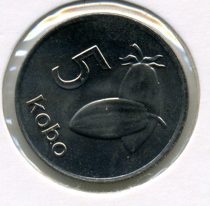 5 кобо - Нигерия - 1989