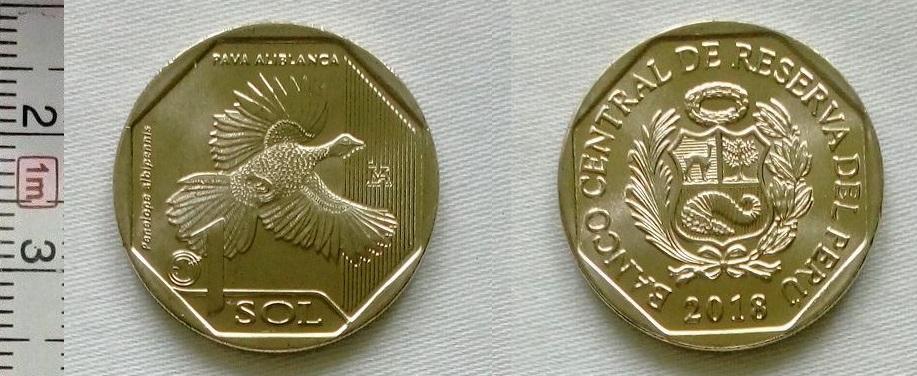 Перу,1 соль 2018 год,unc