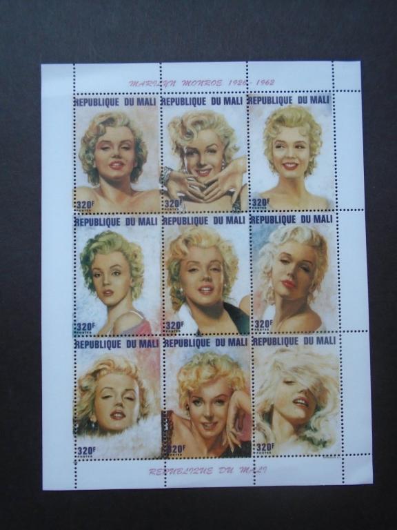 Мали,1996,Ми-1566-74+бл.90**Синема:М.Монро