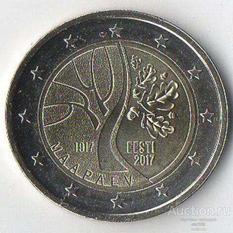 Эстония 2 евро 2017 Дорога к независимости UNC