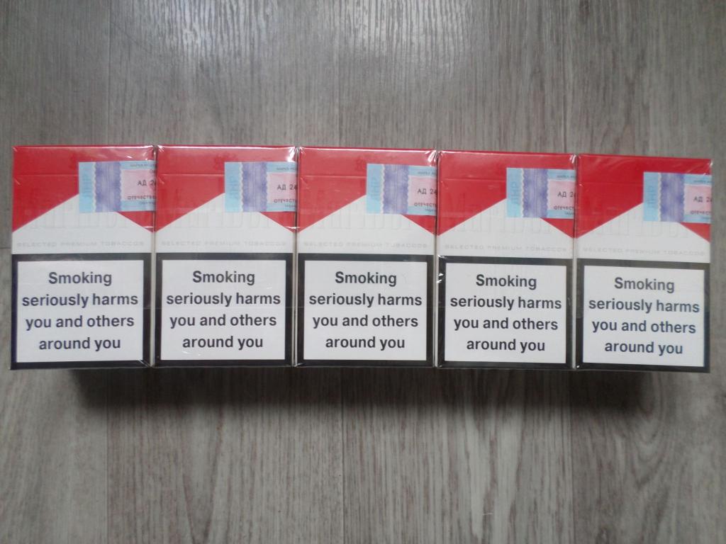 Блок сигарет (10 пачек) Marlboro red Мальборо. Швейцария Duty Free. Акциз  ЛНР.