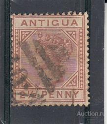 ANTIGUA  АНТИГУА  Королева № 9  1882  Гашеная 90 Евро