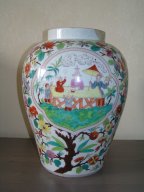 Ваза Старинная Китай Фарфор