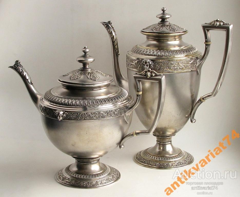Чайник, кофейник, 800 пробы, KOCH&amp;Bergfeld