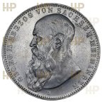 Саксен-Мейнинген. Георг II. 2 марки 1902 года D. UNC. В мини слабе ННР MS 62.