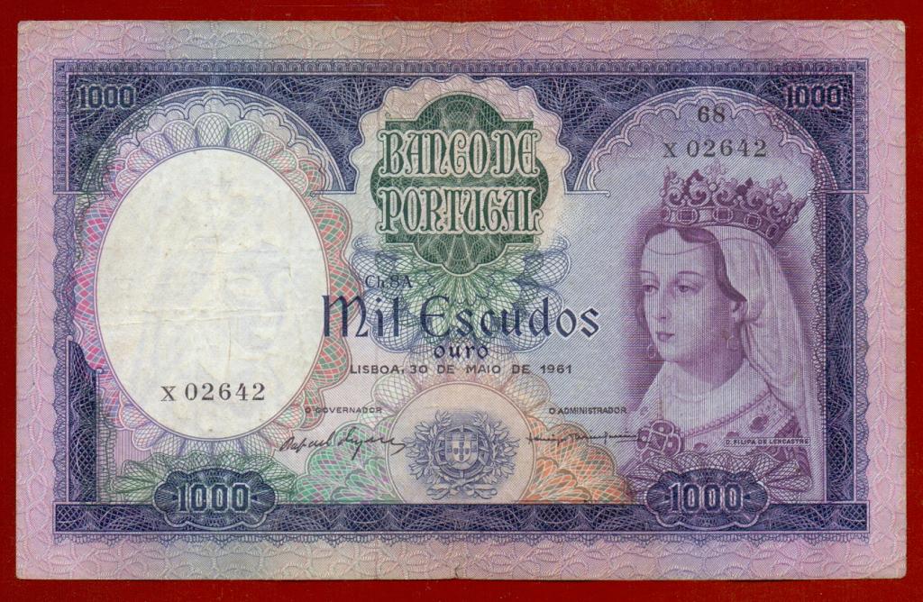 Португалия 1000 эскудо 1961 г.