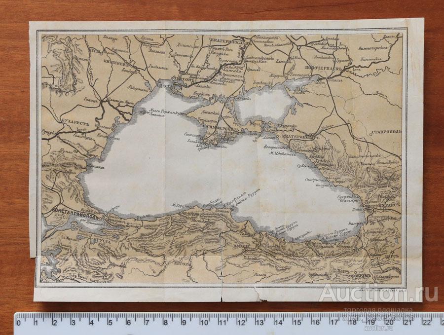 Карта прибрежная черное море