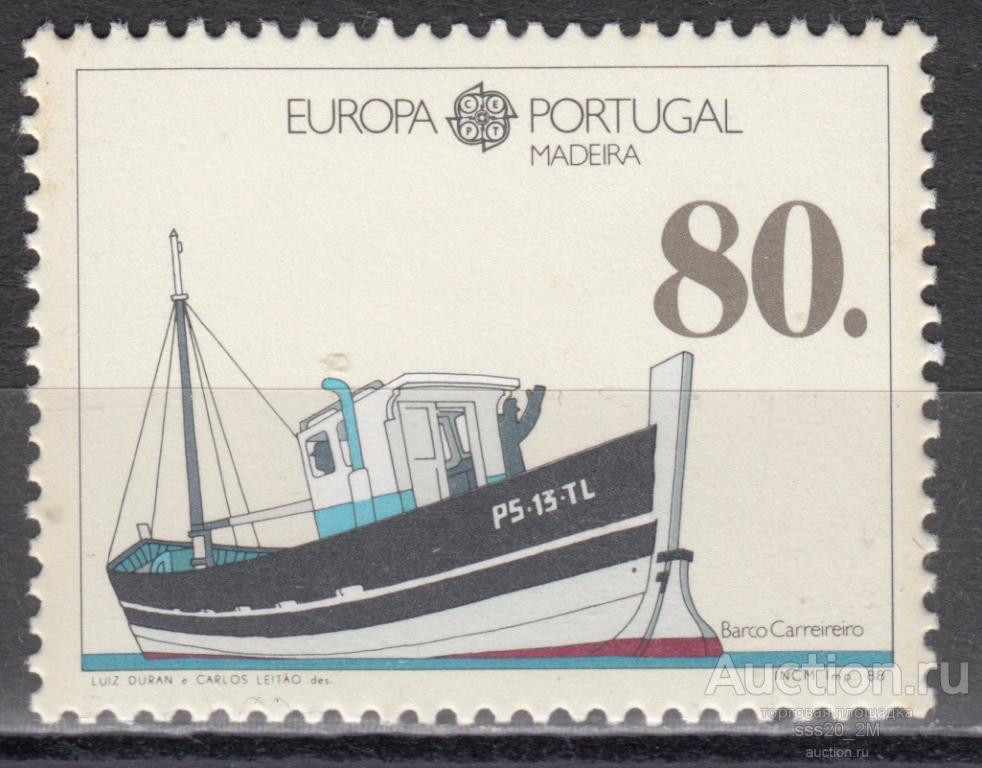 Мадейра 1988 пакетбот "Мария Кристина" Mi118а MNH