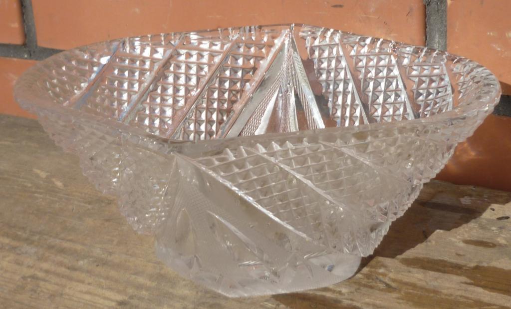 Ваза-Салатница Хрусталь СССР Высота 9 см.Без дефектов.