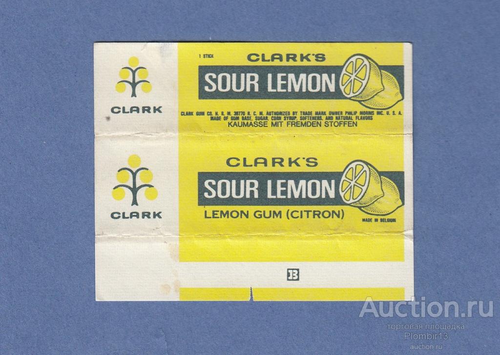 Обертка Бельгия Clarks Sour Lemon