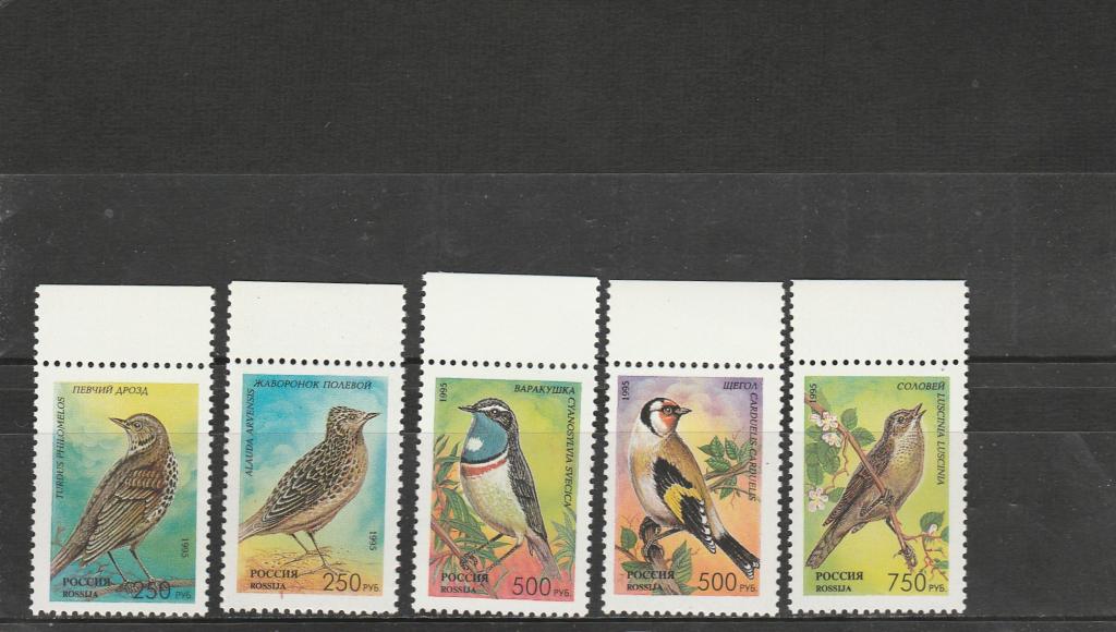 Россия 1995 год. Номер по кат.Загорского 221/25. Состояние MNH.