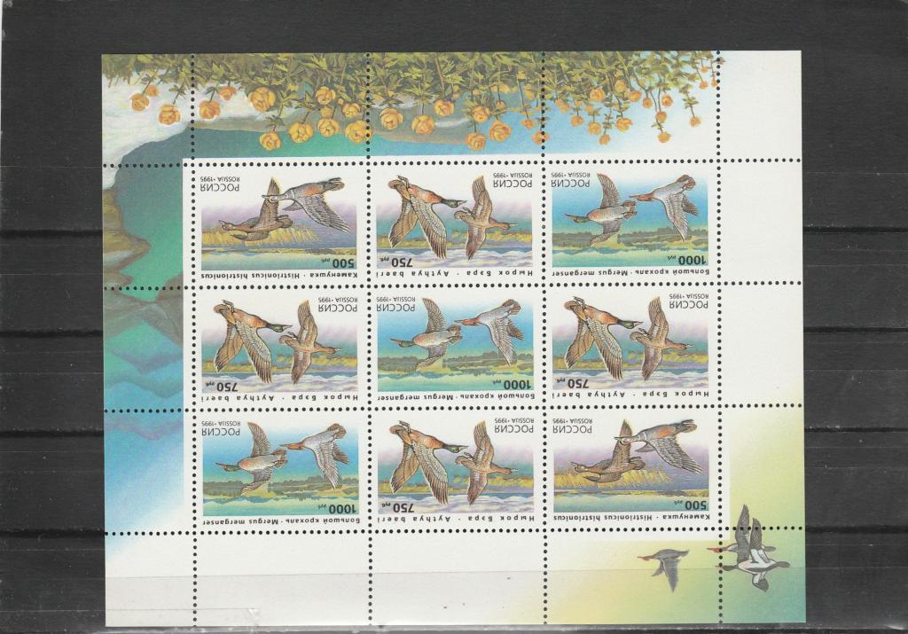 Россия 1995 год. Номер по кат. Загорского МЛ 242/44. Состояние MNH.