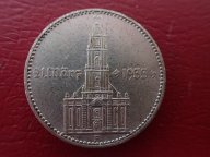 Германия-Третий Рейх 2 Марки- Кирха с датой-1933 ( A) .ОРИГИНАЛ !!СЕРЕБРО . / Р 226