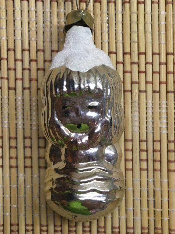 Елочные игрушки. Стекло. Девочка. Винтаж. СССР.