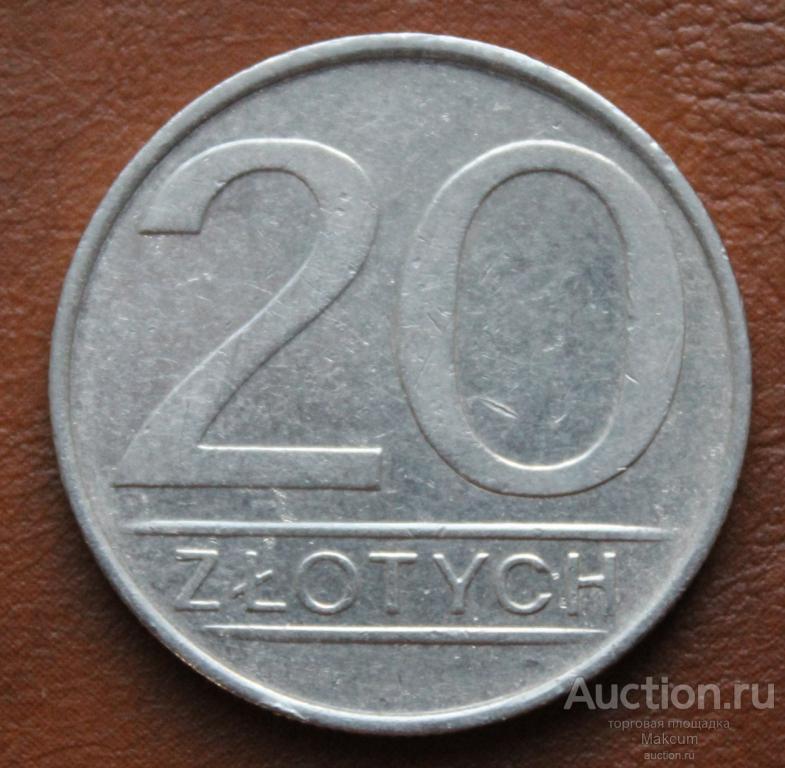 Польша 20 злотых .1984 г .