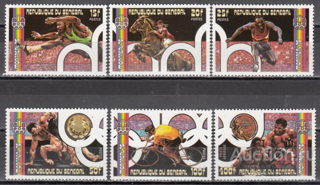 Сенегал 1976 олимпиада Монреаль'76 Mi597-602 MNH