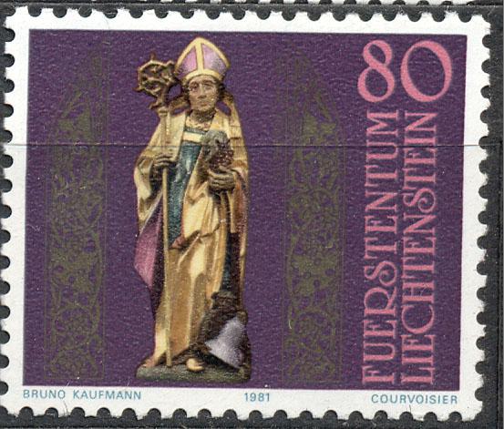 Лихтенштейн 1981 г. Епископ сатуэтка  чистая **