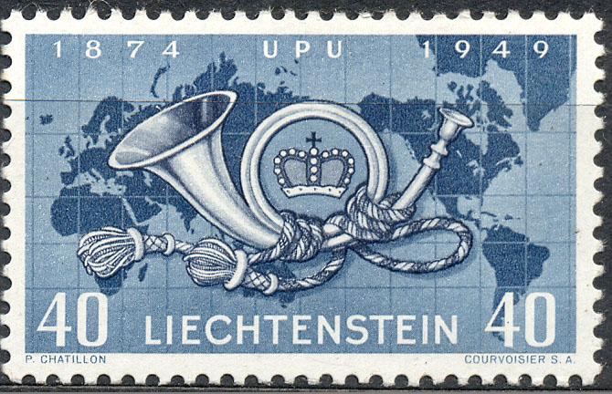 Лихтенштейн 1949 г. 75 лет ВПС чистая **