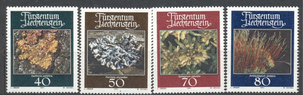 Лихтенштейн 1981 г. серия "Минералы" чистая **