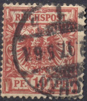 Германия 1889 г. г. марка № 47  гашеная КЦ 1,5 ЕВРО (Михель 2010)