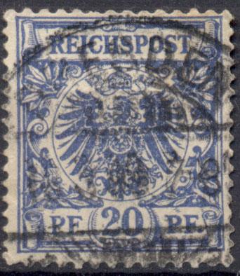 Германия 1889 г. г. марка № 48  гашеная КЦ 1,5 ЕВРО (Михель 2010)