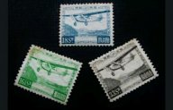 Марки Япония 1929 г. Авиапочта 4 марок Комплект. Кат. $190